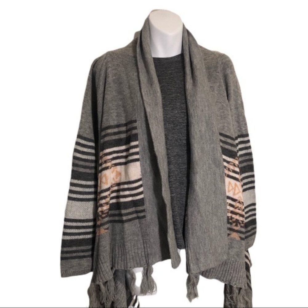 Aztec Fray Sweater